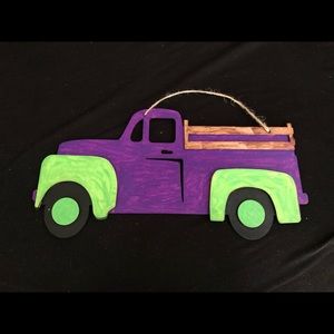 Painted wooden ‘53 Chevy truck